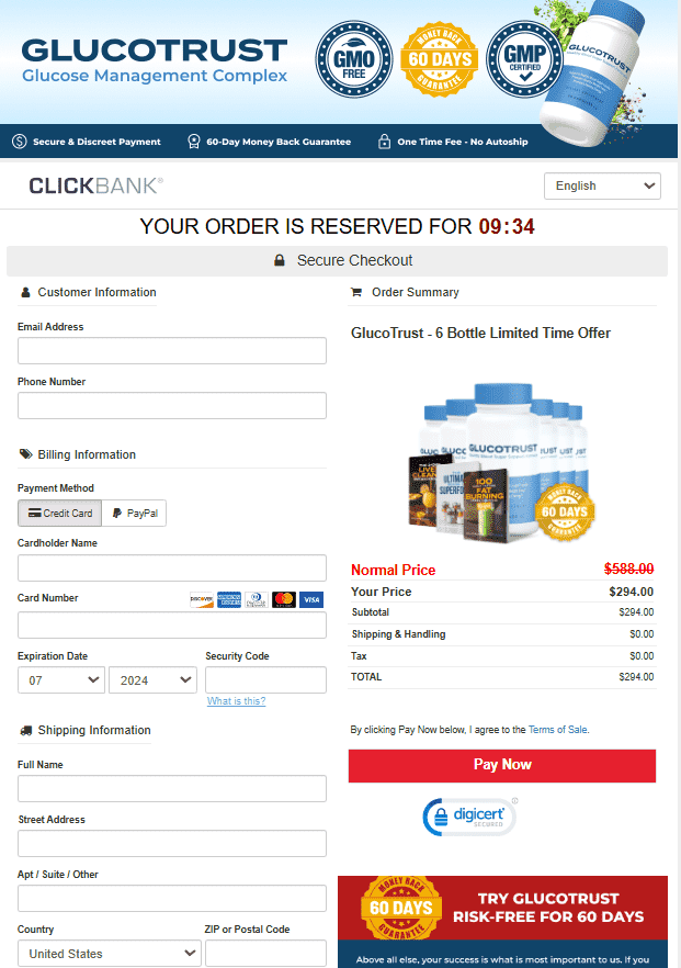 GlucoTrust Official Website Order Page